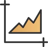 Chart Area Vector Icon Design