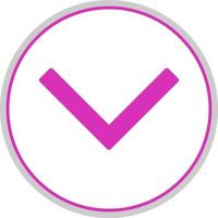 Chevron Down Vector Icon Design