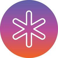 Asterisk Vector Icon Design