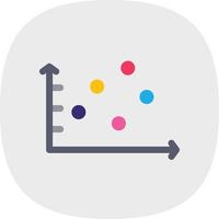 Scatter Graph Vector Icon Design