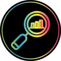 Search Statistics Vector Icon Design