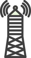 Broadcast Tower Vector Icon Design