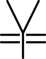 Yen Sign Vector Icon Design