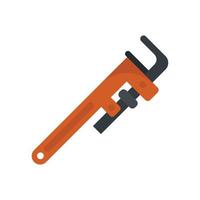 icono de llave ajustable vector aislado plano