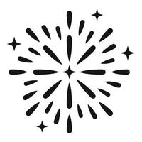 Circle firework icon simple vector. Carnival party vector