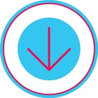 Arrow Circle Down Vector Icon Design