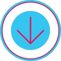 Arrow Circle Down Vector Icon Design