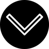 Chevron Circle Down Vector Icon Design