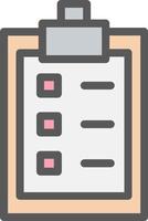 Clipboard List Vector Icon Design