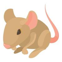 Rat icon, cartoon style vector