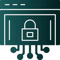 Internet Security Vector Icon Design