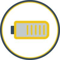 Battery Three Quarters Vector Icon Design