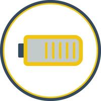 Battery Three Quarters Vector Icon Design