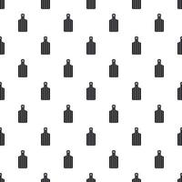 Cutting board pattern, simple style vector