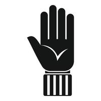 Referee hand icon simple vector. Game judge vector