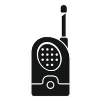 icono de monitor de radio para niños vector simple. bebé infantil