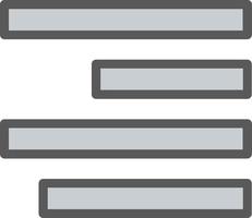Align Left Vector Icon Design