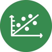 Scatter Plot Vector Icon Design