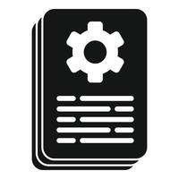 Redesign paper icon simple vector. Web ui vector