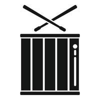 Snare drum icon simple vector. Music kit vector