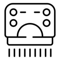 Automatic hand dryer icon outline vector. Toilet machine vector