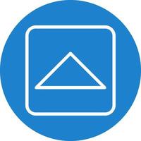 Caret Square Up Vector Icon Design