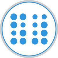 diseño de icono de vector braille