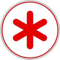 Asterisk Vector Icon Design