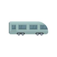 Electric train icon flat isolated vector