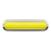 Citron rectangular button icon, cartoon style vector