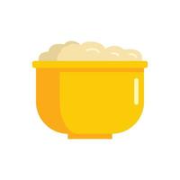 Cotton pot icon flat isolated vector