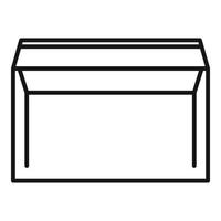 Envelope letter icon outline vector. Mail post vector