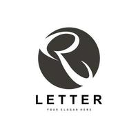 R Letter Logo, Vector Alphabet Symbol, Design For Brand Logos With Initial Letter