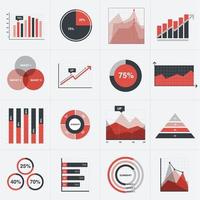 Business and finance statistics infographic vector