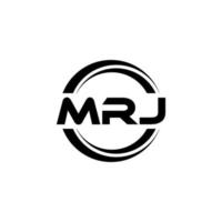 diseño del logotipo de la letra mrj en la ilustración. logotipo vectorial, diseños de caligrafía para logotipo, afiche, invitación, etc. vector