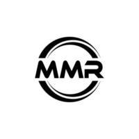 MMR letter logo design in illustration. Vector logo, calligraphy designs for logo, Poster, Invitation, etc.