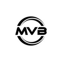 MVB letter logo design in illustration. Vector logo, calligraphy designs for logo, Poster, Invitation, etc.