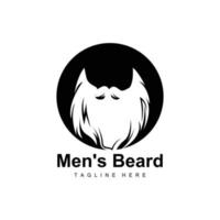 logo de barba, barbería vectorial, diseño para apariencia masculina, barbero, cabello, moda vector