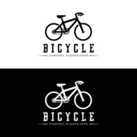 logotipo de bicicleta, vector de vehículo informal, diseño adecuado para tiendas de bicicletas, sucursales deportivas, bicicletas de montaña y bicicletas para niños