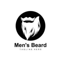 logo de barba, barbería vectorial, diseño para apariencia masculina, barbero, cabello, moda vector