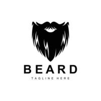 logo de barba, barbería vectorial, diseño para apariencia masculina, barbero, cabello, moda vector