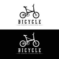 logotipo de bicicleta, vector de vehículo informal, diseño adecuado para tiendas de bicicletas, sucursales deportivas, bicicletas de montaña y bicicletas para niños