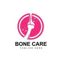 Bone Care Logo, Body Health Vector, Design For Bone Health, Pharmacy, Hospital, Health Product Brand vector