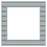 Vintage ornamental vector frame. Vector illustration template for design