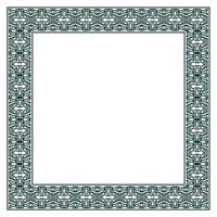 Vintage ornamental vector frame. Vector illustration template for design