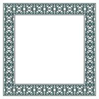Vintage ornamental vector frame. Vector illustration template for design