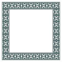 Vintage ornamental vector frame. Vector illustration template for design