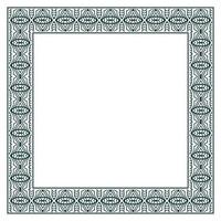 Vintage ornamental vector frame. Vector illustration template for design