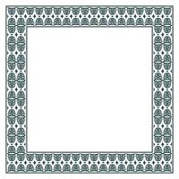 Vintage ornamental vector frame. Vector illustration template for design