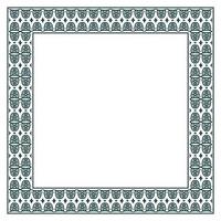 Vintage ornamental vector frame. Vector illustration template for design